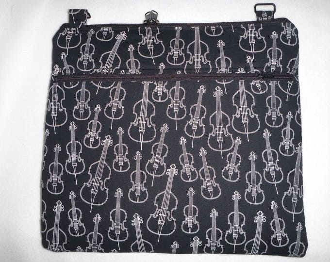 Custom Order Sheet Music Bag w/stabilizer - Large, pocket, divider