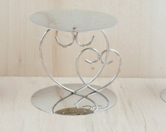 Unity Candle holder set heart candle holder Unity ceremony wedding decorations