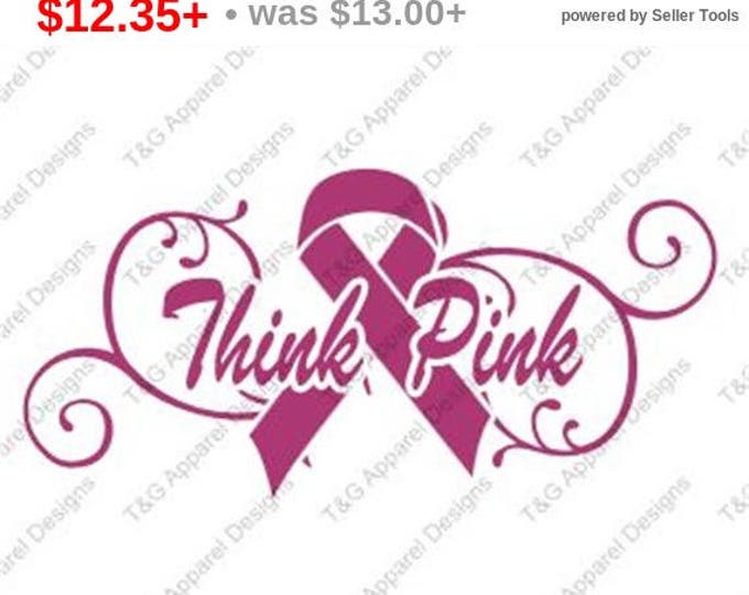 Breast Cancer Awareness Ribbon T-Shirt - Think Pink - Limited Quantity - Sizes XS-4XL