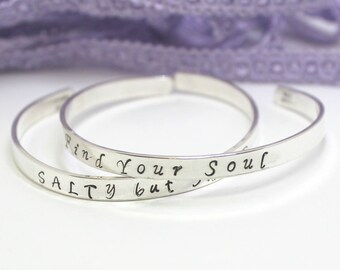 Custom Cuff Bracelet Personalize, Mantra Cuff Bracelet, Personalize Jewelry, Custom Jewelry, Mother Bridal Gift, Sterling Silver Cuff