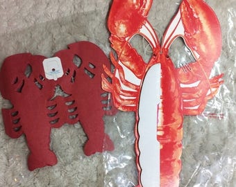 SUMMER SALE Retro Lobster Kichen restaurant decor Honeycomb Garland Red Party Decor Amscan