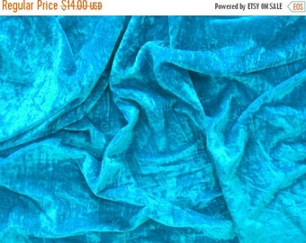 CIJ SALE deep turquoise velvet fabric by the yard velvet fabric fabric for craft - 1 yard - vlt023