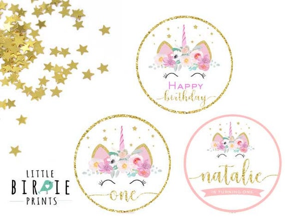 unicorn cupcake toppers sleepy unicorn cupcake toppers gold