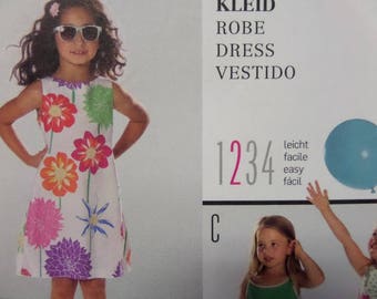 KNIT SLIP DRESS Pattern • Burda 9544 • Girls 5-10 • Bubble Dress • Seamstress Pattern • Sewing Pattern • Childrens Pattern • WhiletheCatNaps