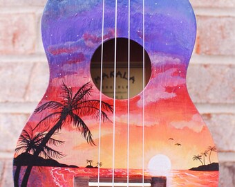 Hummingbird Handpainted Ukulele