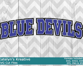 Blue Devils Arched SVG Files