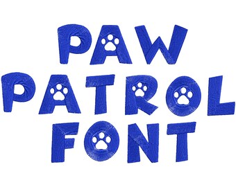 fonts paw patrol