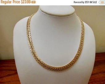 ON SALE WINARD Vintage 12kt Gold Filled Textured Collar Necklace Item K # 495