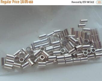 SAVE 20% SAT & SUN 100 Bulk Package 2x3 Sterling Silver Crimps