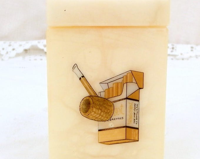 Vintage Mid Century Veined Alabaster Pipe Tobacco / Cigarette Rectangular Box, 1960s Stone Container, Retro Home Interior Decor, 1970s Box Vintage Mid Century Veined Alabaster Pipe Tobacco / Cigarette Rectangular Box, 1960s Stone Container, Retro Home Interior Decor, 1970s Box