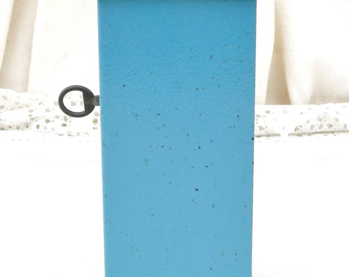 Vintage French Replica Blue Metal Cash Safe " Coffre Fort" Coin Bank / Still Bank/ Piggy Bank, Money Box from France Promotional Gift GPA