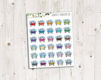 Car Wash Planner Sticker Printables