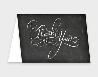 Cursive thank you | Etsy