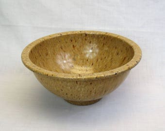 Vintage Texas Ware malmac mixing bowl tan confetti splatter bowl speckled 8" autumn colors