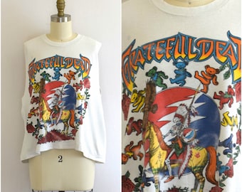 Destroyed Grateful Dead T- Shirt/ 90s Concert Tee/ Tours R Us T-Shirt/ Women's Size XL