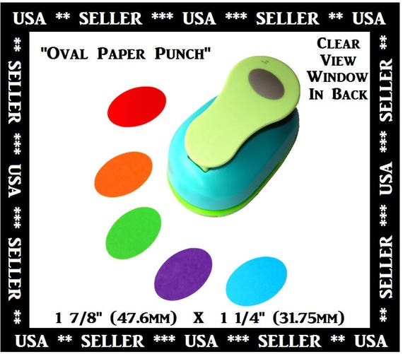Oval Paper Punch DIY Crafts Cut out Scrapbooking DIY Jewelry