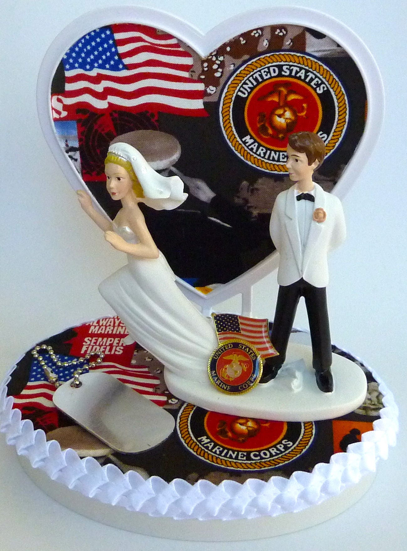 military wedding cake toppers marine corps        
        <figure class=