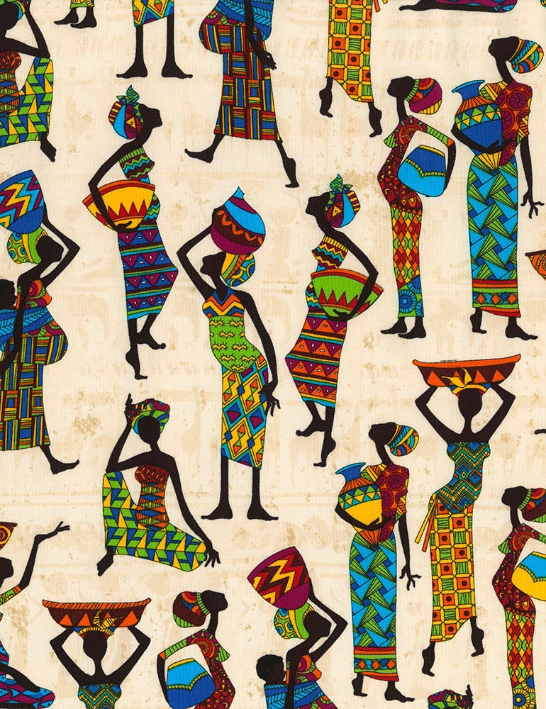 African Sunset Kenta Cotton Fabric by Timeless Treasures! 4 Options ...