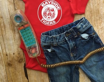 Bayside Tigers - Saved By The Bell - 90s Throwback - Baby Bodysuit, Baby T-Shirt, Toddler T-Shirt