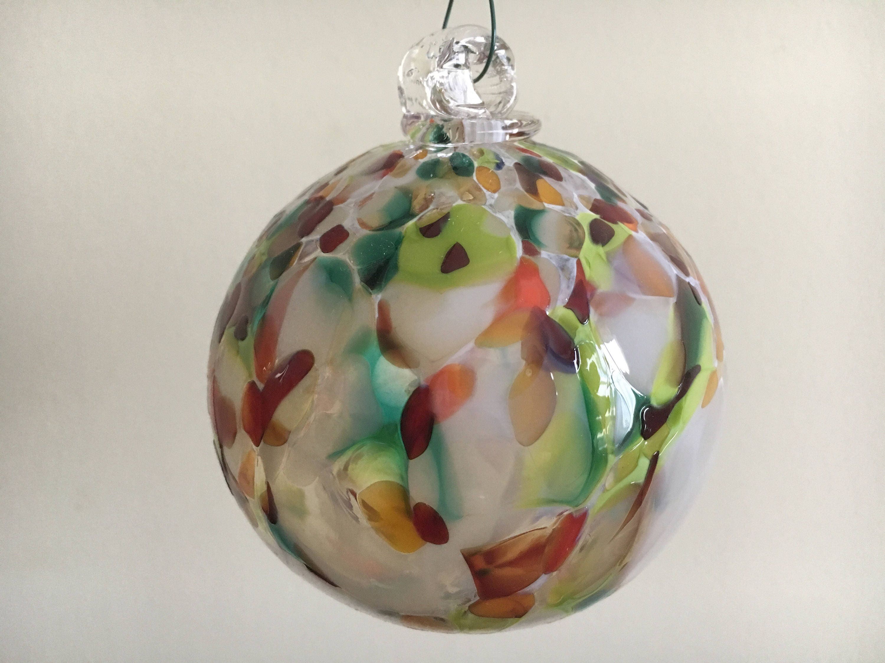 Hand Blown Glass Ornament Friendship Ball