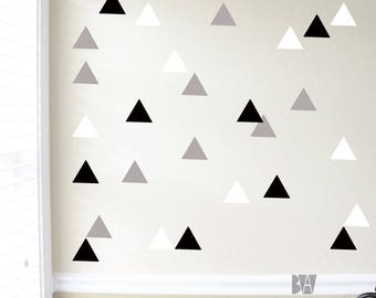 Wall Decor Decals triangle wall decal | etsy Wall Decor Decals triangle wall decal | etsy