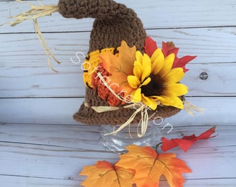 Scarecrow hat-Baby scarecrow costume -scarecrow prop-fall hat-halloween costume-baby halloween hat-toddler scarecrow