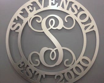 Wedding Sign, Family Sign, Established Sign, last name sign, last name sign, custom, metal sign, Wedding gift, - High Quality -