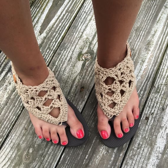 Crochet gladiator sandals crochet sandal boho chic sandal