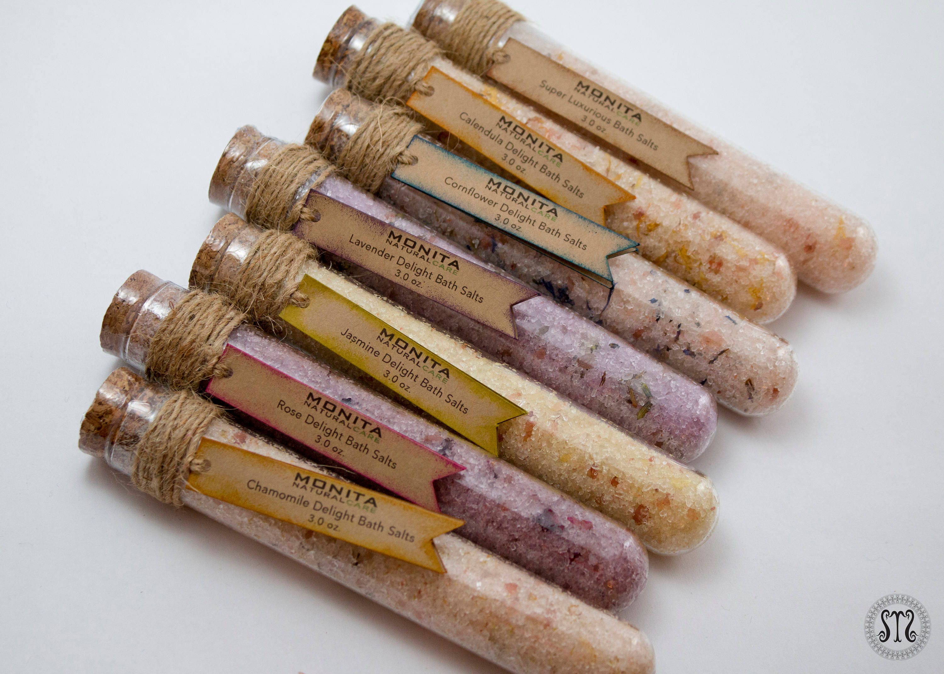 Bath Salt Test Tubes Handcrafted Bath Soaks 100 Natural