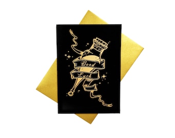 Good Luck! - A6 Felix Felicis potion, Harry Potter inspired greeting card