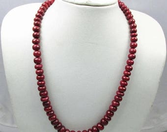 31% ON SALE Red Ruby Beads Precious Smooth Beads Gemstones Strand Pigeon Blood Take Bridal Jewelry Necklace !!!!