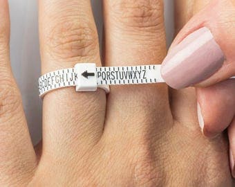 UK Ring Sizer | Plastic at Home Ring Sizer | UK Ring Measurement