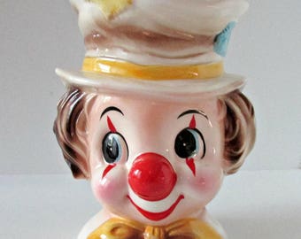 Vintage Clown Planter Relpo