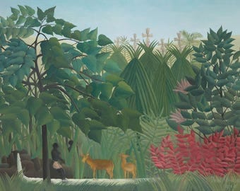 Henri Rousseau: The Waterfall. Fine Art Print/Poster (004536)