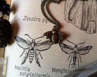 Insect Bee Vintage Necklace