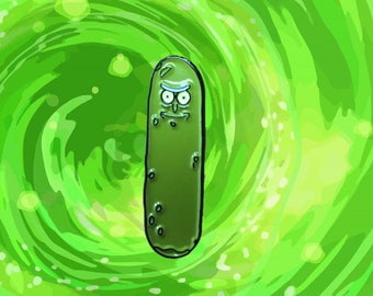 Rick and Morty Pickle Rick hat pin