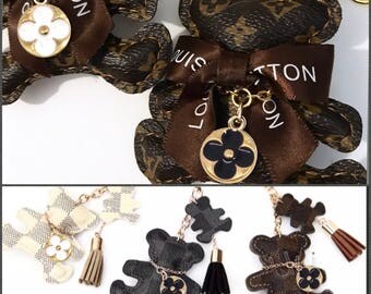 louis vuitton teddy bear keyring