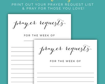 Pack of 100 Prayer Request Cards