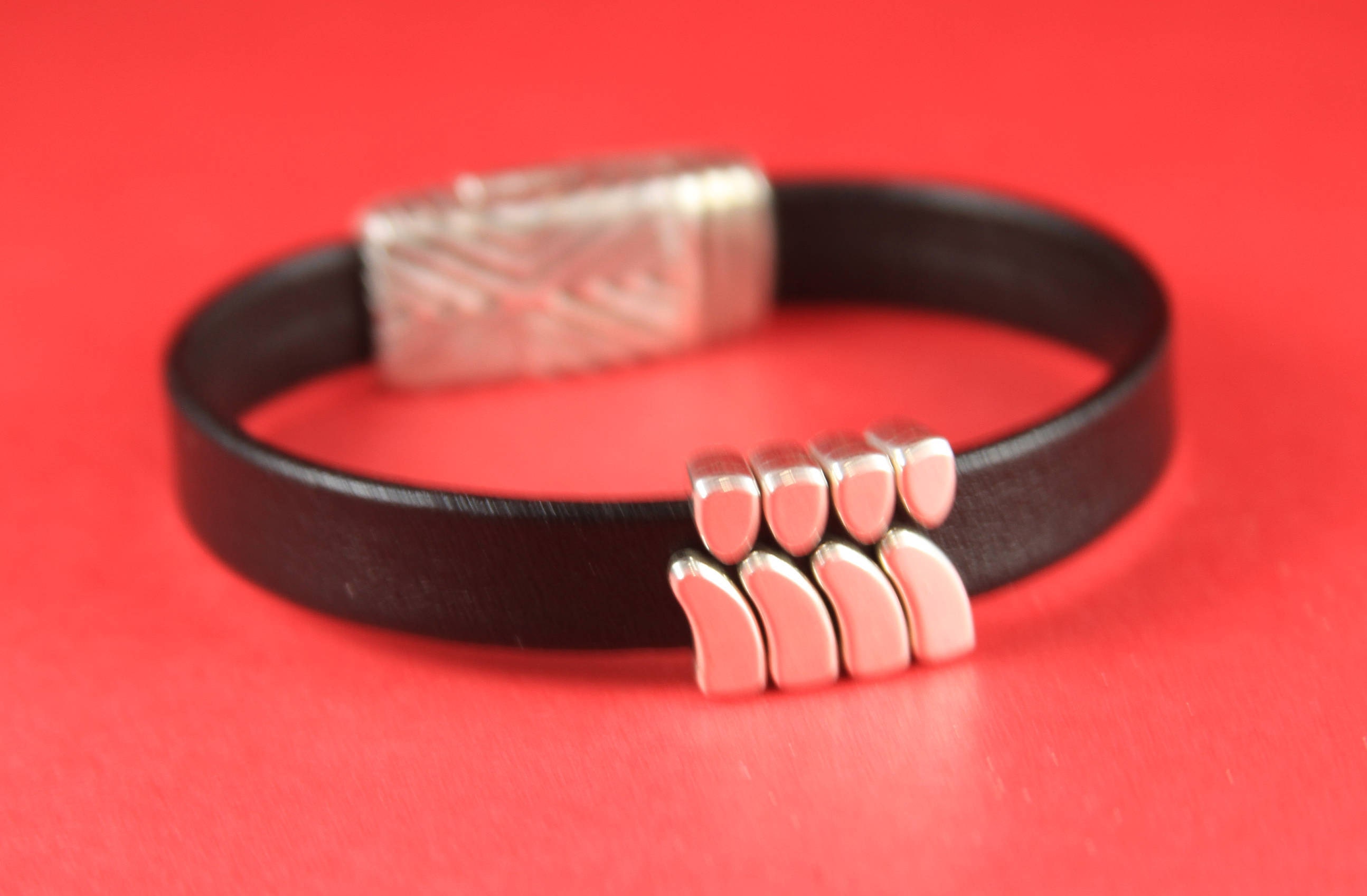 3A/2 MADE IN EUROPE 4 zamak slider bars, flat cord slider, 10mm flat