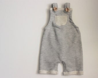 Baby Romper,Baby Boy Romper, Grey Baby Romper, Baby Boy Overalls, Baby Romper, Newborn Romper, Cake Smash outfit, Photography Romper