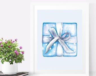 Nursery wall art PRINTABLE, Nursery prints watercolor, Nursery prints neutral, Blue nursery wall art, Instant download nursery art baby blue