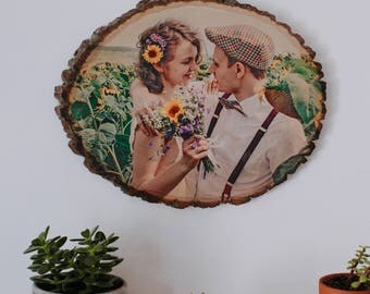 Picture on Wood, Custom Photo on Wood, Rustic Portraits, Distressed Portraits, Reclaimed Wood Photo Transfer, Wood Photo Blocks