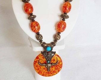 Ethnic necklace with ” Viking” Inspiration