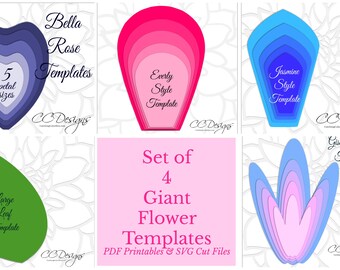 giant paper rose template pdf