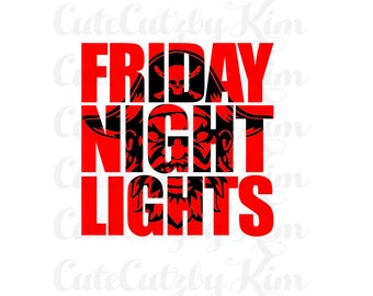 Football svg, friday night lights, pirate, cutecutzbykim