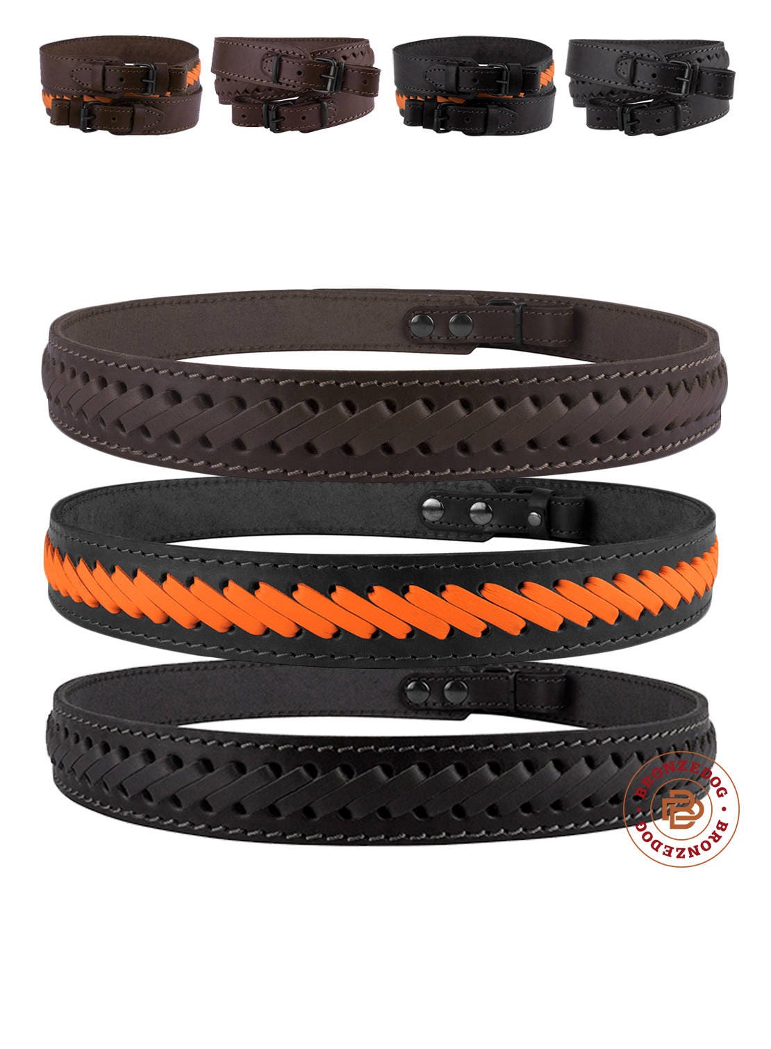 Leather Rifle Shotgun Sling Braided Stitched Hunting Strap