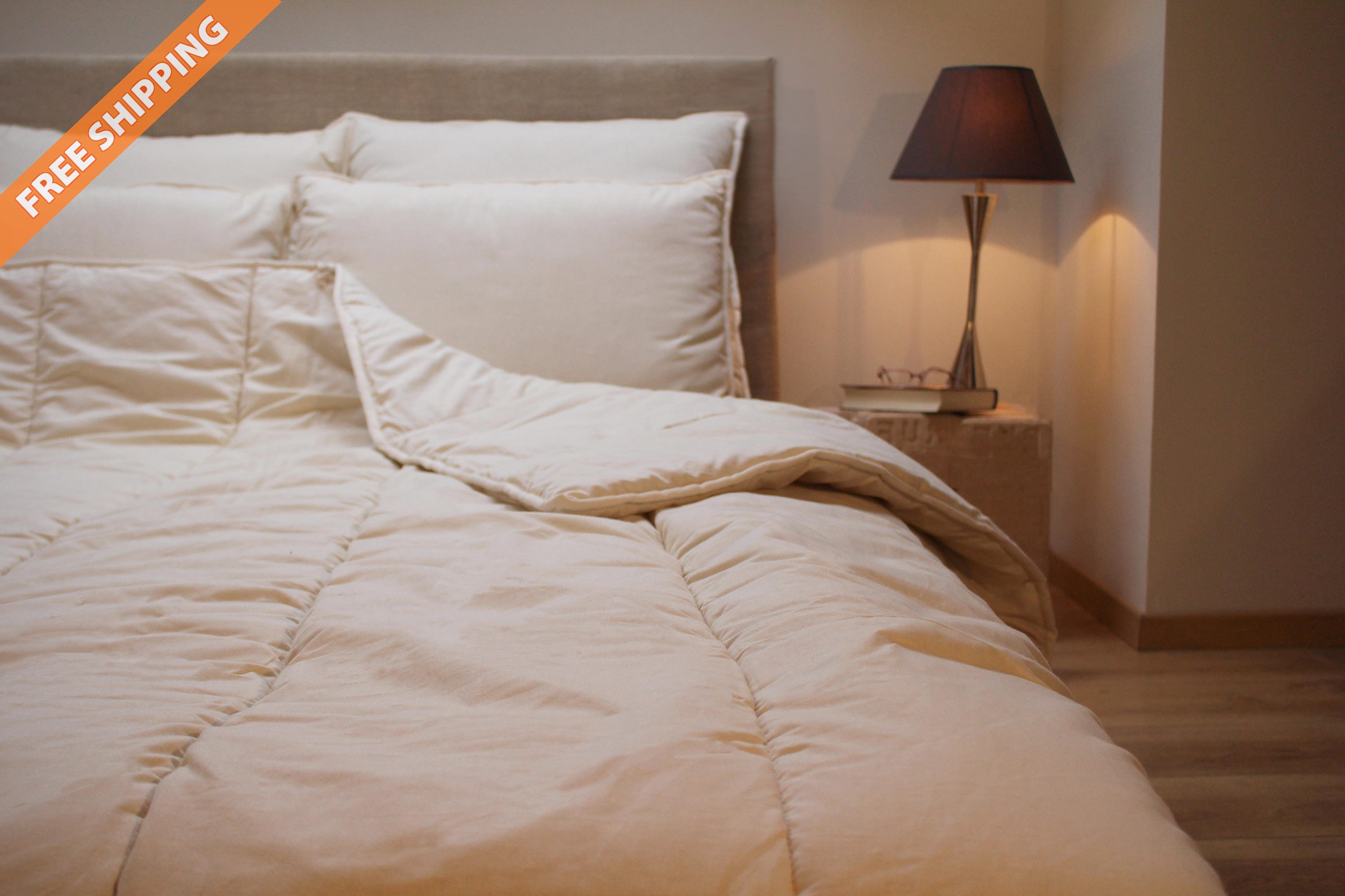 Duvet cover insert / Light warmth / wool filled comforter