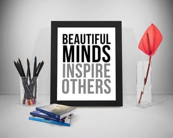 View Beautiful Minds Inspire Others Quotes Background
