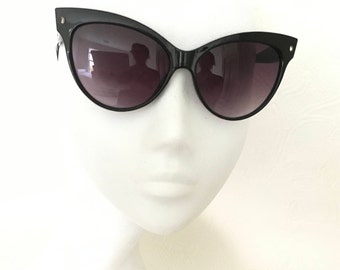 Cat Eye Sunglasses, Black Cat Eye Sunglasses, Retro Cat Eye Sunglasses, Mad Men Sunglasses, Glam Cat Eye Sunglasses, Black Cat Eye,