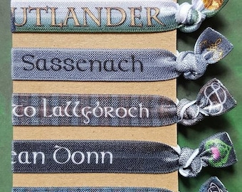 Outlander inspired FOE hair tie collection